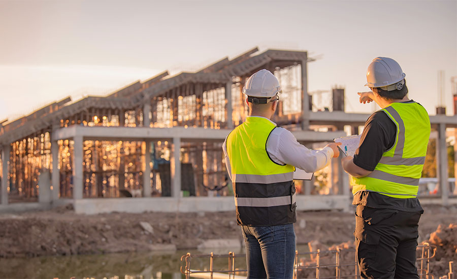 A person with a vest with a worker​