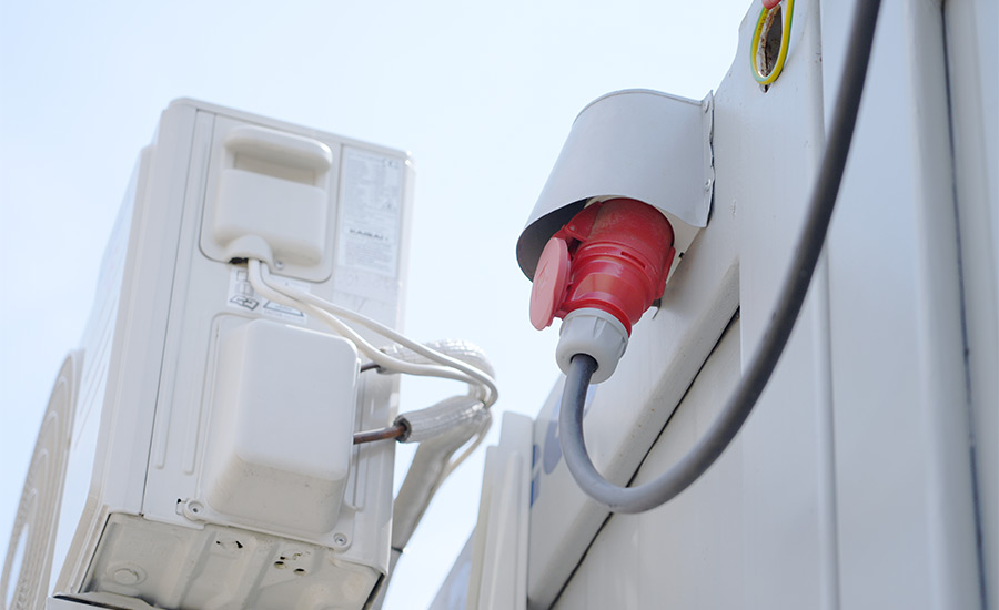 A close up of a power charger​