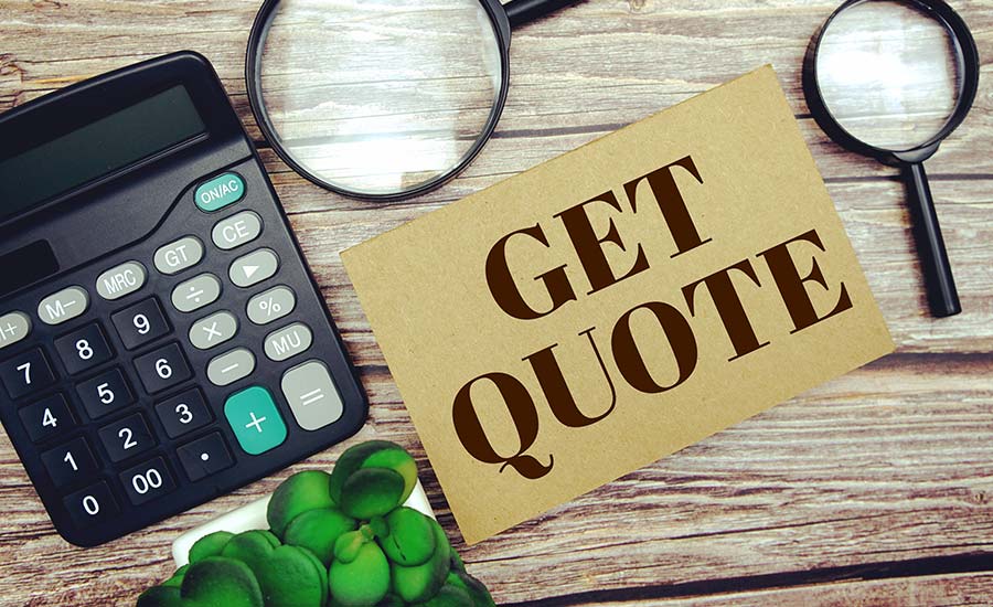 Get quote paper with calculator​